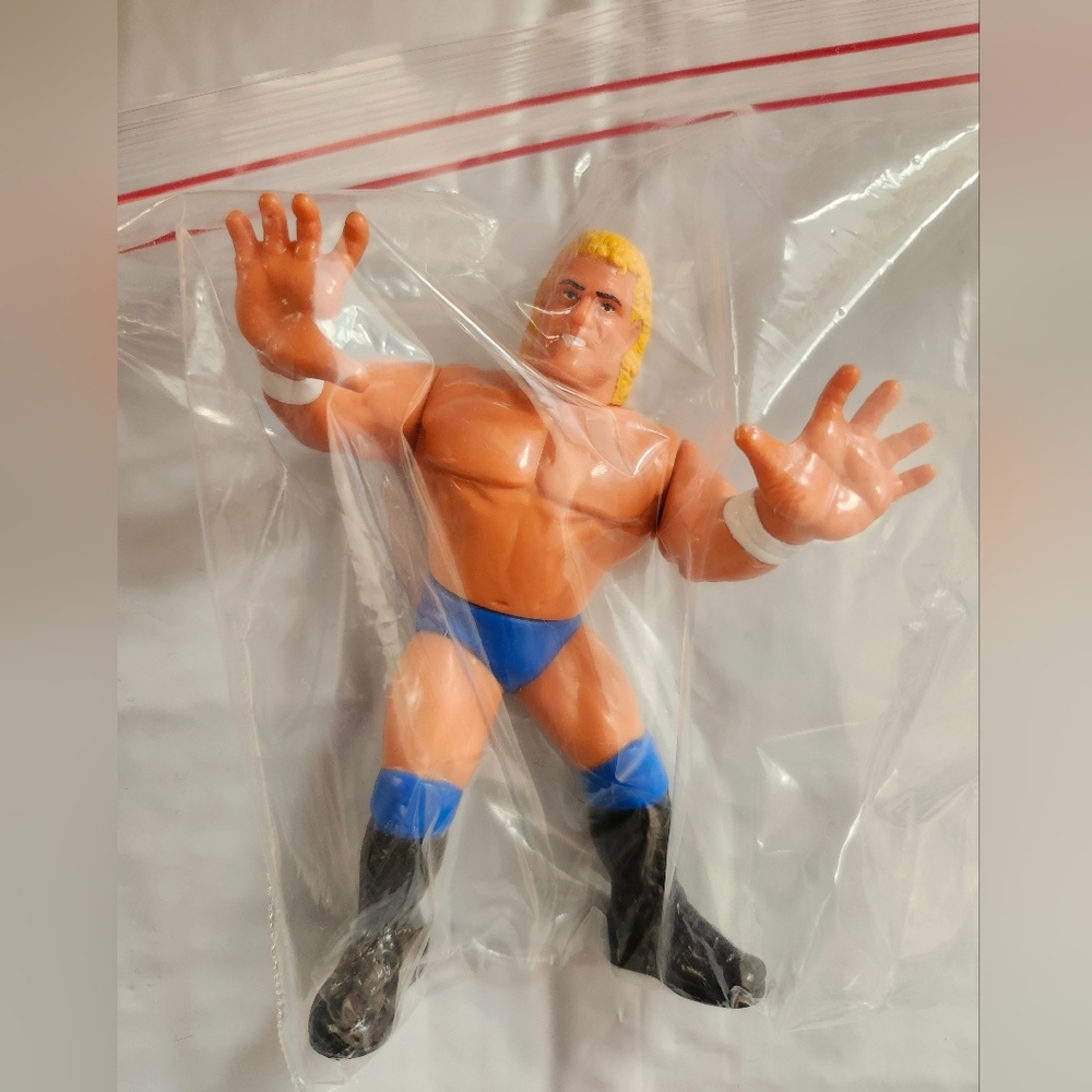WWE WWF Sid Justice Series 5 Hasbro Wrestling Action Figure Blue Shorts Loose - Picture 2 of 5